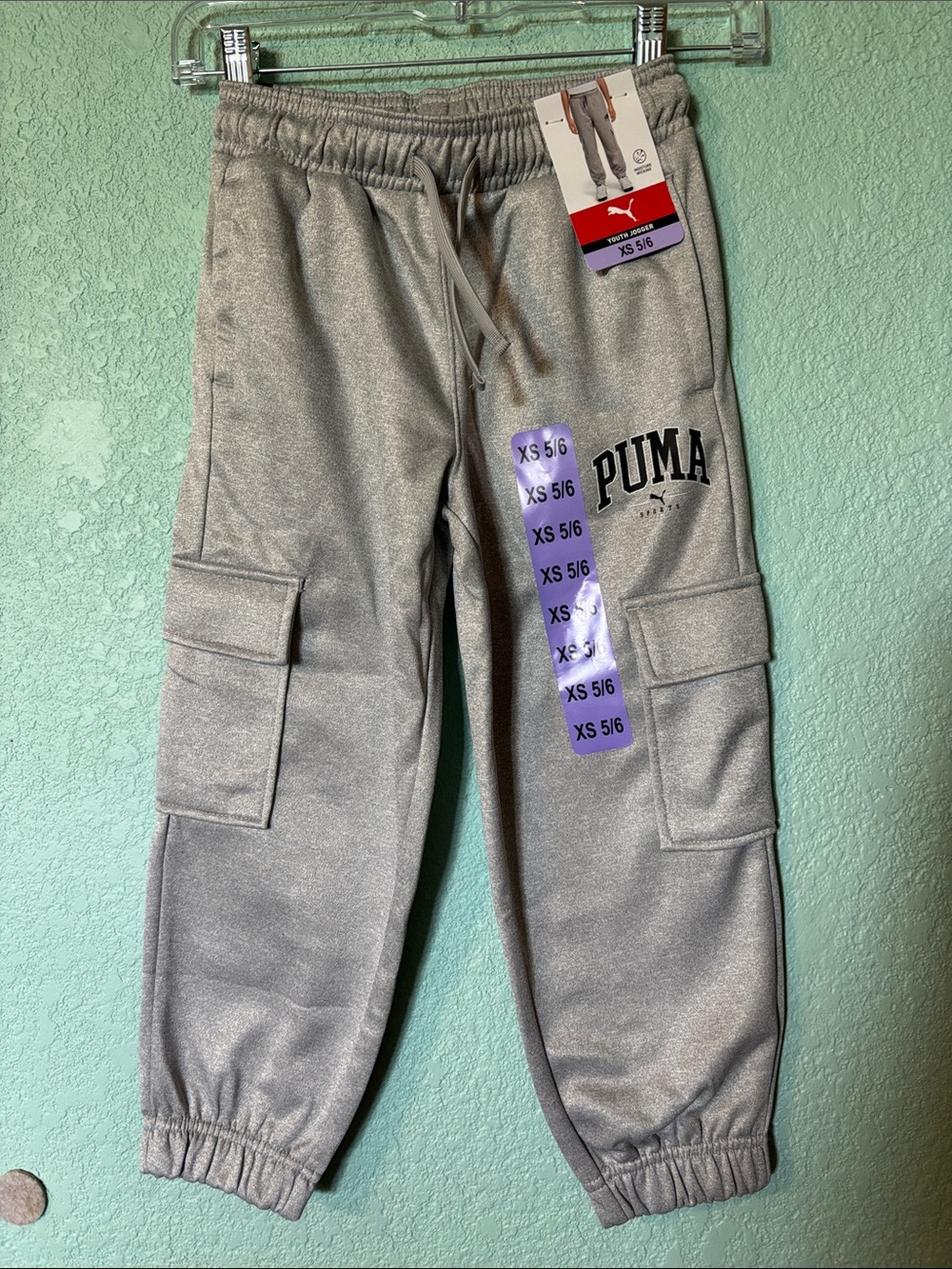 🆕 Puma boys joggers, grey - NWT